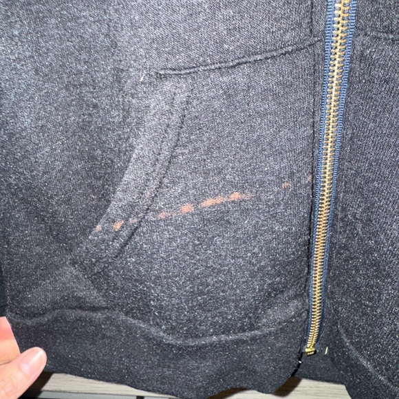 Aviator Nation Dark Gray Hoodie with Rainbow Hood - Picture 2 of 7